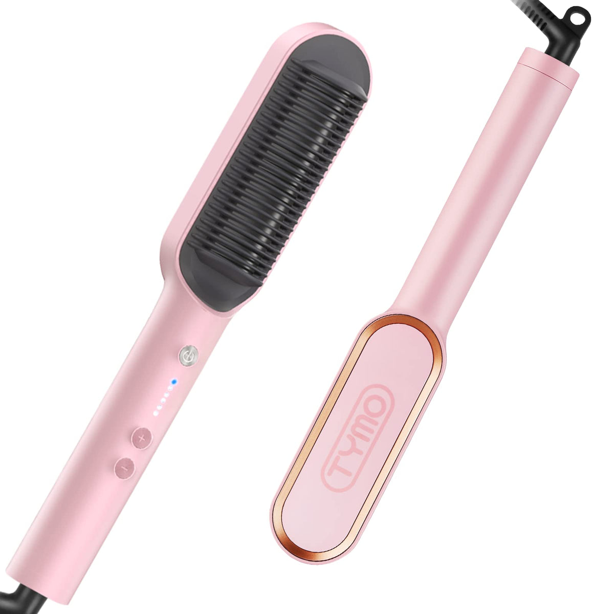 TYMO Hair Straightener Brush, Hair Straightening Comb for Women with 5 Temp 20s Fast 