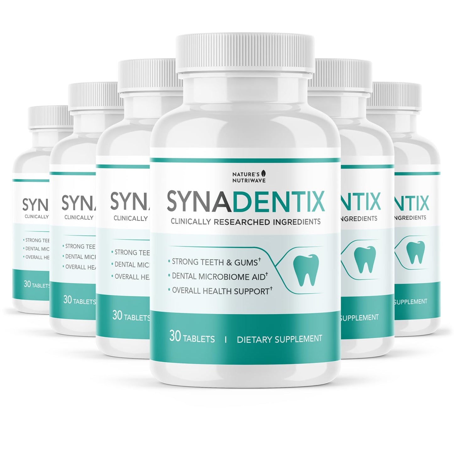 Synadentix – Hydroxyapatite & Enzyme Tablets – 30 Ct, 1 Month Supply | Hydroxyapatite & enzyme blend | Non-GMO, Made in USA, GMP-Certified | Dissolving oral tablet