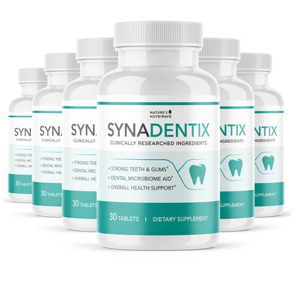 Synadentix – Hydroxyapatite & Enzyme Tablets – 30 Ct, 1 Month Supply | Hydroxyapatite & enzyme blend | Non-GMO, Made in USA, GMP-Certified | Dissolving oral tablet