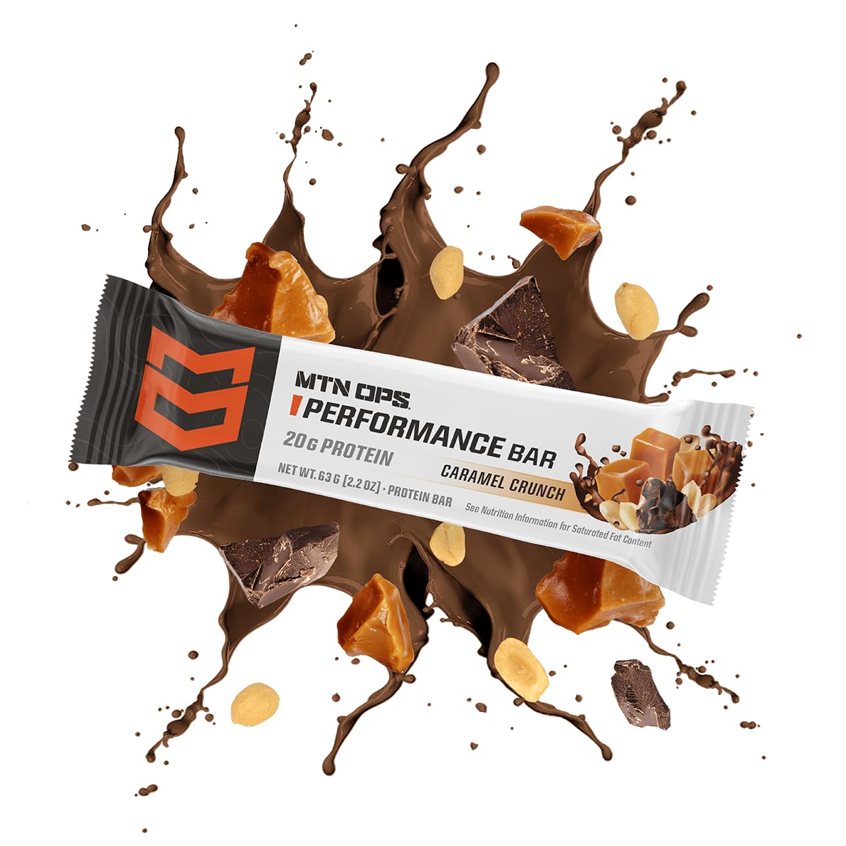 MTN OPS Performance High Protein Bars, Caramel Crunch