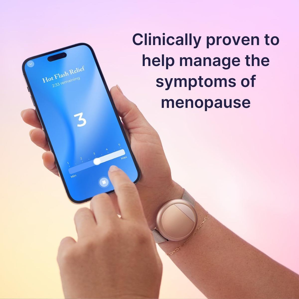 Embr Wave Cooling and Warming Wristband - Personalized Thermal Relief - Manage Hot Flashes, Night Sweats