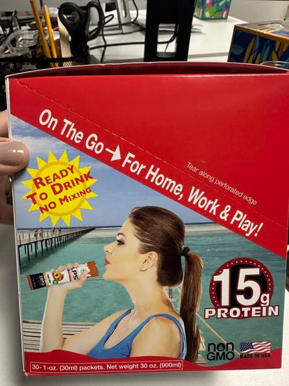 Nutritional Designs LPS Liquid Collagen & Whey Protein Supplement - Non-GMO Drink