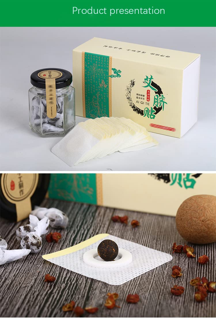 Mugwort Belly Patch,Moxibustion Belly Button Patch for Men and Women 30Pcs/Box