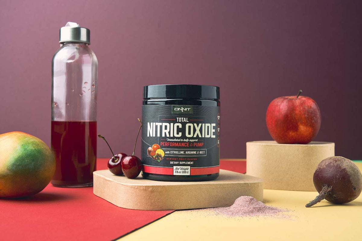 ONNIT Total Nitric Oxide - Caffeine Free Pre Workout Powder w/ Beet Root, L Arginine