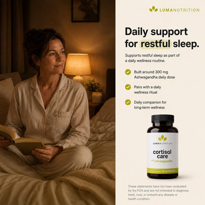 Luma Nutrition Cortisol Supplement for Women and Men - 60 Capsules