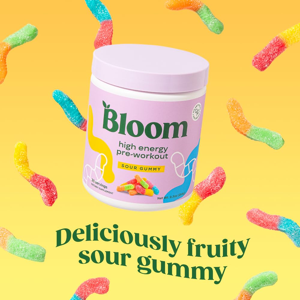 Bloom Nutrition Pre Workout Powder, Raspberry Lemonade, 30 Servings | Beta Alanine, Ginseng and L Tyrosine for Amino Energy, Natural Caffeine from Green Tea Extract, Keto, Sugar Free Drink Mix