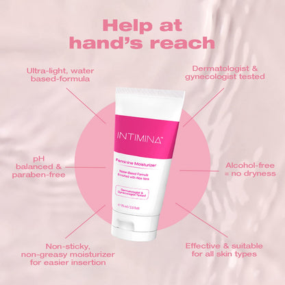 Intimina Feminine Moisturizer - Vaginal Moisturizer - Personal Lubricant for Women Water Based Lubrication