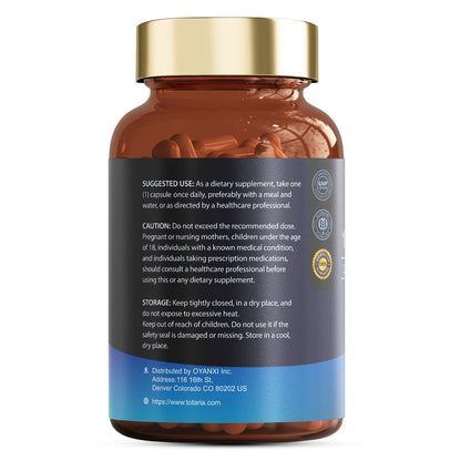 Totaria Magnesium Complex 700mg 12 in 1 Magnesium Supplement with Glycinate Citrate Malate Oxide Taurate Aspartate Orotate Magnesium Relaxation,Muscle,Heart Support, Vegan 120 Capsules