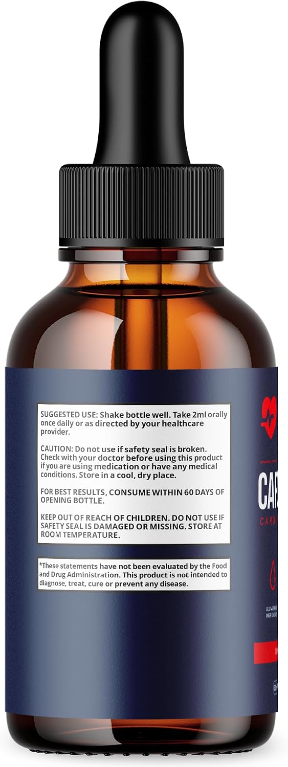 Cardio Flush Drops, Cardioflush Drops Premium Liquid Supplement 30 Servings