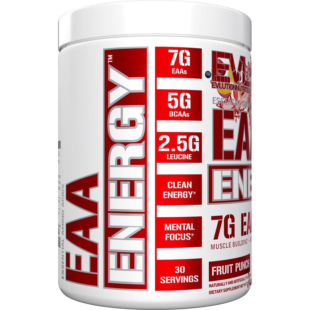 EAAs Amino Acids Powder - Energizing EAA Essential Amino Acids Pre & Post Workout Powder for Muscle Building Energy and Recovery Support with 7g per Serving Plus 5g BCAAs (Watermelon, 30 Servings)