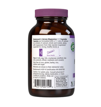 Bluebonnet Nutrition Magnesium & B6 – 400 mg Magnesium Oxide & Aspartate with Vitamin B6 25 mg – Heart & Brain Magnesium Complex for Women & Men* - Non-GMO, Vegan, Gluten-Free - 90 Vegetable Capsules