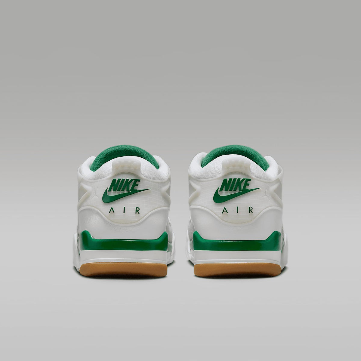 Air Jordan 4 RM Men's Shoes (FQ7939-103, White/Neutral Grey/Wolf Grey/Pine Green) Size 12