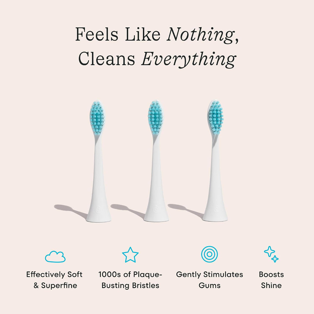 Electric Toothbrush Head Refills by COCOLAB, Sonicare Compatible, 3-Pack