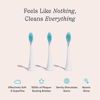 Electric Toothbrush Head Refills by COCOLAB, Sonicare Compatible, 3-Pack