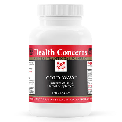 Health Concerns Cold Away - Immune Support Supplement - Chinese Medicine Capsules for Immunity & Cold Prevention - Dong Quai, Chinese Skullcap & Andrographis - Cold Remedy for Adults - 90 Capsules