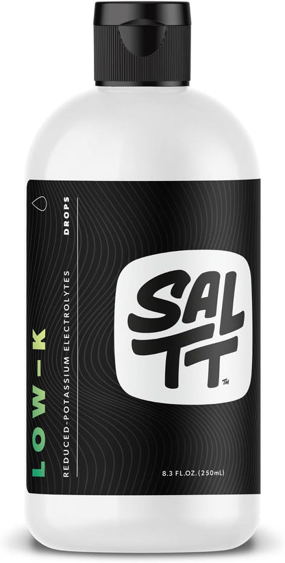 SALTT Low-K Fasting Low Potassium Electrolyte Drops, Unflavored, 8.3 oz