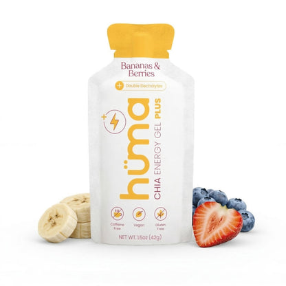 Huma Plus - Chia Energy Gel, Variety, 12 Gels
