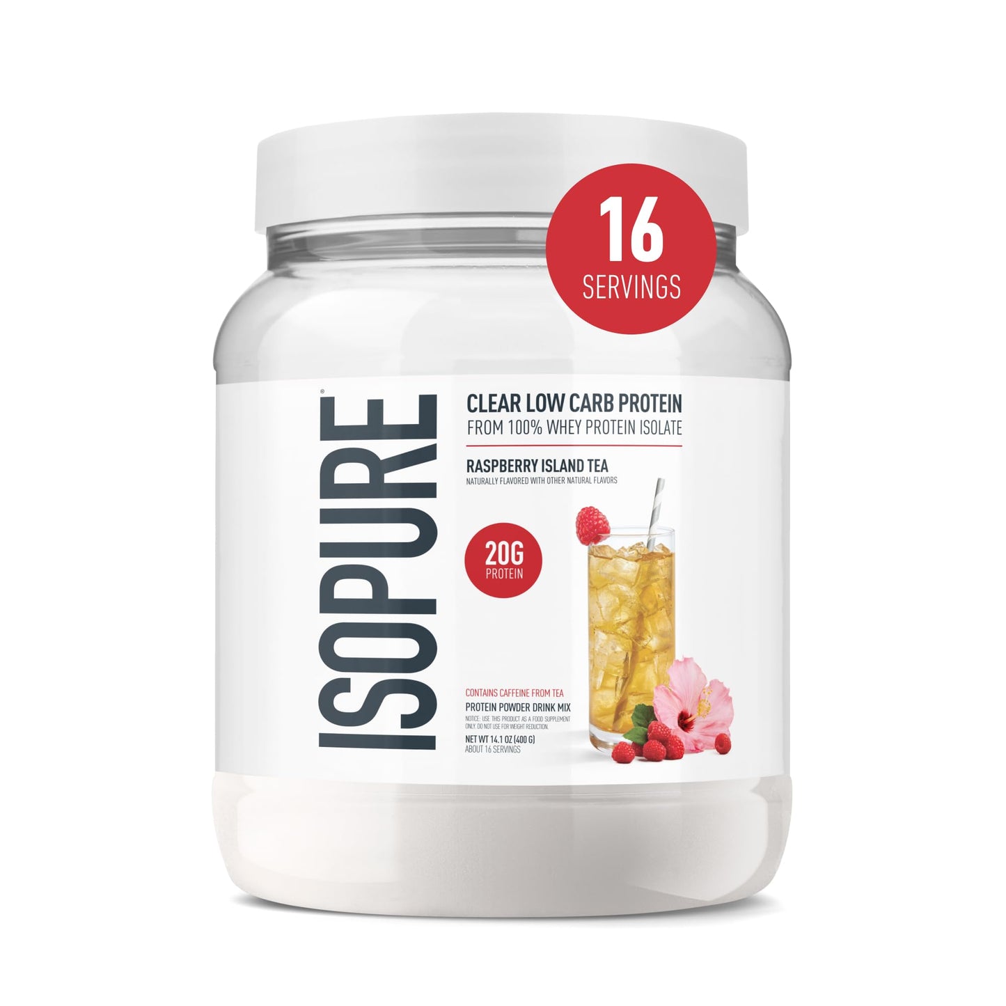 Isopure Clear Protein Stick Pack, Mixed Berry, 20 Count (Pack of 1)