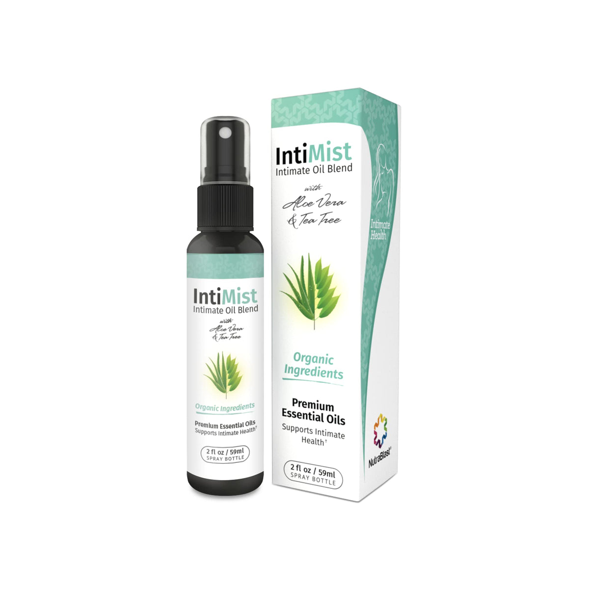 NutraBlast Intimist Feminine Essential Oils Blend Spray (2 fl oz) | All Natural Intimate 