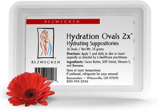 Bezwecken – Hydration Ovals 2X – 16 Extra Strength Ovals - Professionally Formulated to Alleviate Vaginal Dryness in Menopausal Women - Safe & Natural