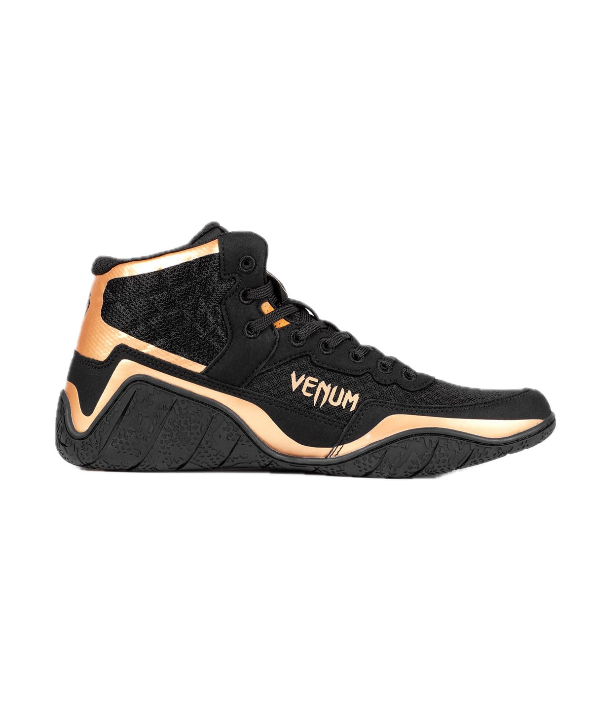 Venum Men's Women's Wrestling Boxing Elite Shoe - Black/Bronze