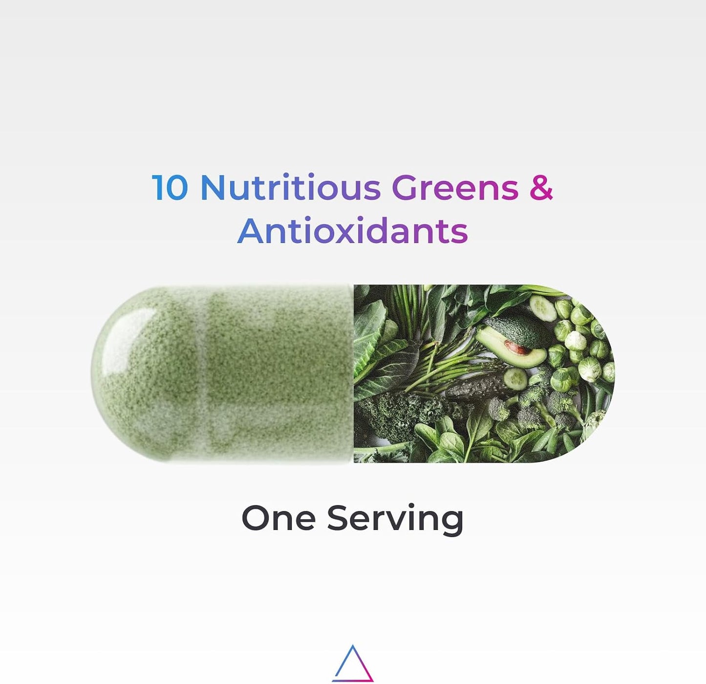 Livingood Daily Greens Capsules, Super Greens Supplement with Spirulina, Chlorella, Broccoli, Spinach, Celery, Lemon & More, Plant Based for Digestion & Gut Health, Non GMO, Vegetarian, 120 Ct