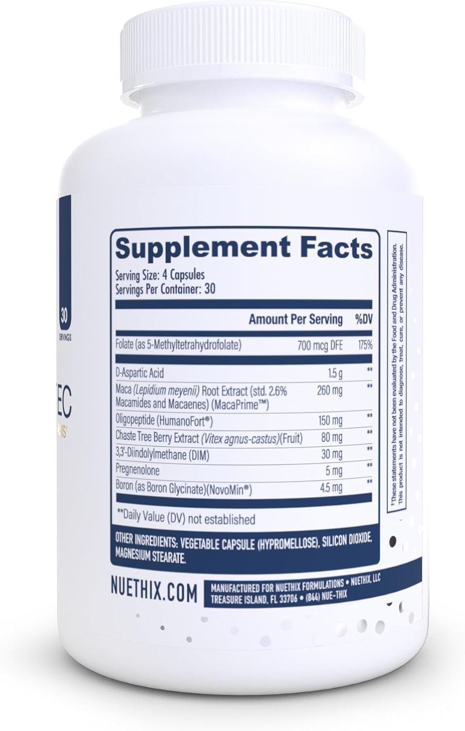 NuEthix Formulations Jumpstart EC, Endocrine System Homeostasis Dietary Supplement, 120 Capsules