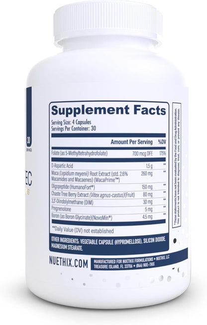NuEthix Formulations Jumpstart EC, Endocrine System Homeostasis Dietary Supplement, 120 Capsules