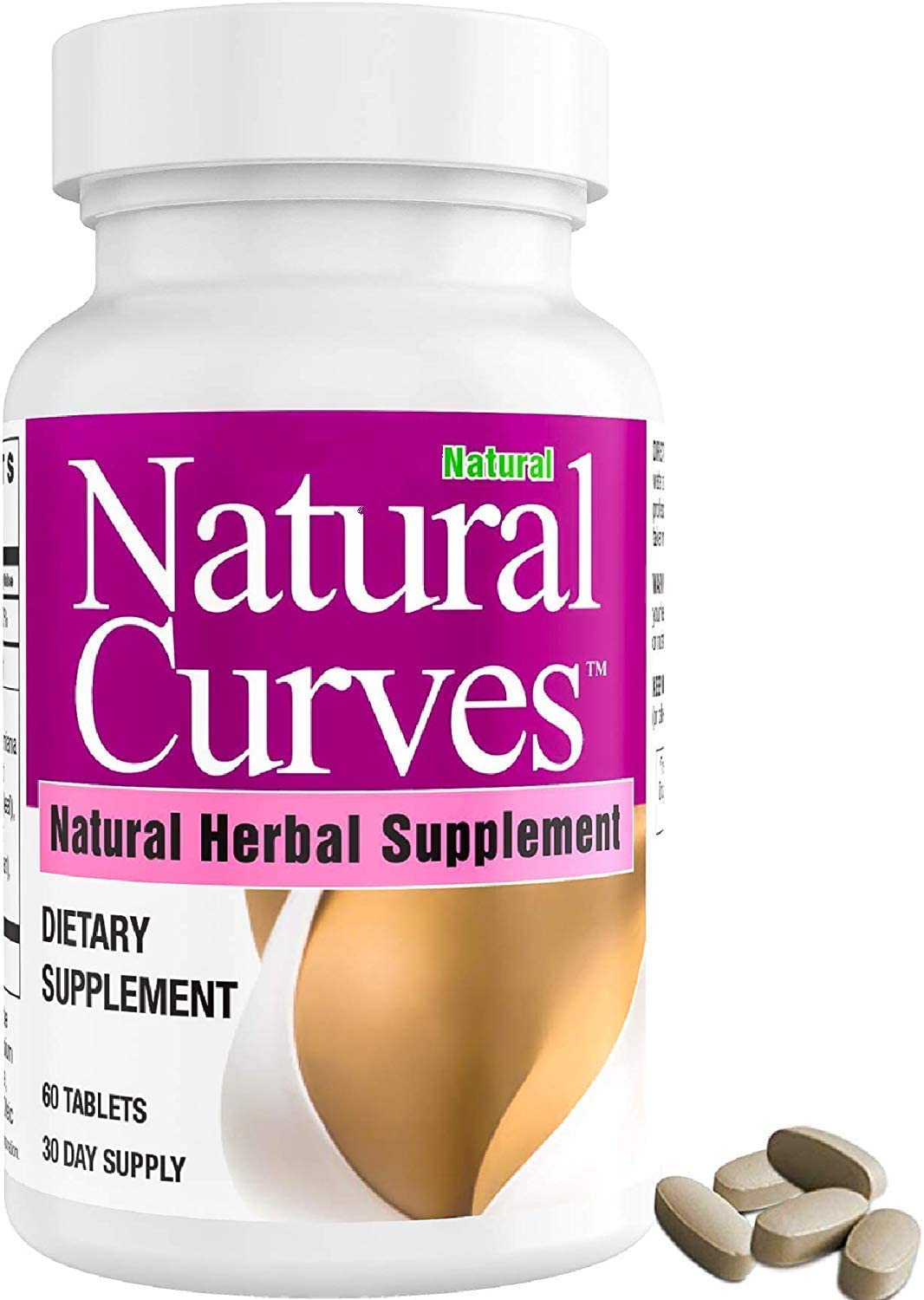 Natural Breast Enhancement Pills with Saw Palmetto Woman Support - 2 Pack