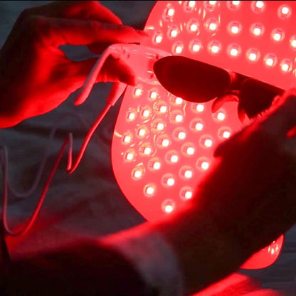 Lyte Wireless LED Light Therapy Mask Red Blue Amber 3 Color Light Weight| Includes Power