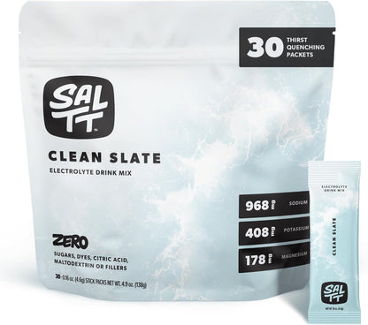SALTT Electrolyte Packets - Clean Slate (30 Sticks) - Zero Sugar