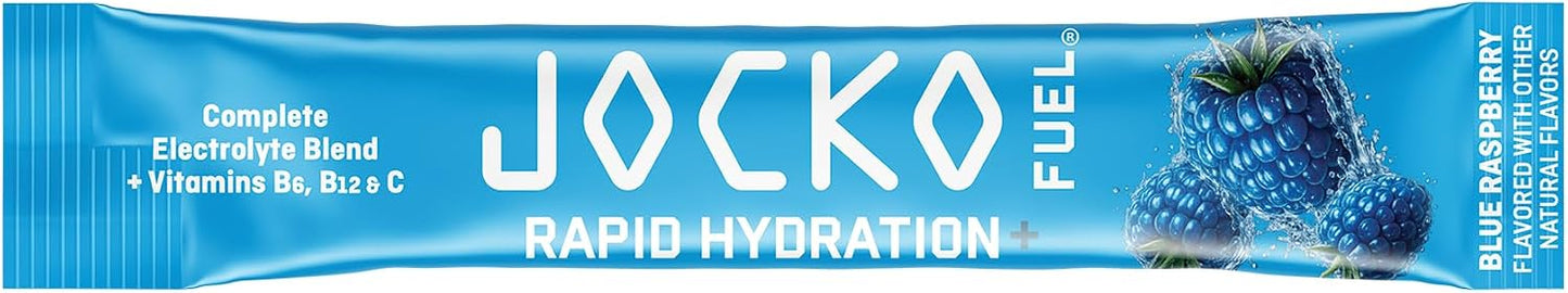 Jocko Fuel Rapid Hydration Powder Blue Raspberry 12ct Box