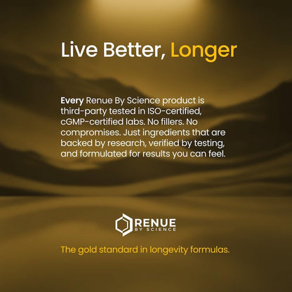 Renue By Science Resveratrol | High Strength Resveratrol Supplement | 100g Resveratrol Powder | Resveratrol 200 Day Supply | Non-GMO & Allergen Free | Manufactured in the USA Third-Party Tested