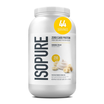 Isopure Zero Carb 100% Pure Whey Isolate Protein Powder, Gluten Free, With Vitamins, Cookies & Cream, 25g Protein Per Serving, 1 Lb, 15 Servings (Packaging May Vary)