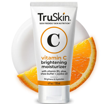 TruSkin Vitamin C Face Cream - Brightening Daily Moisturizer, 2 fl oz | Vitamins C & E, B5, Jojoba Oil & Green Tea to hydrate, nourish and support smooth, radiant-looking skin