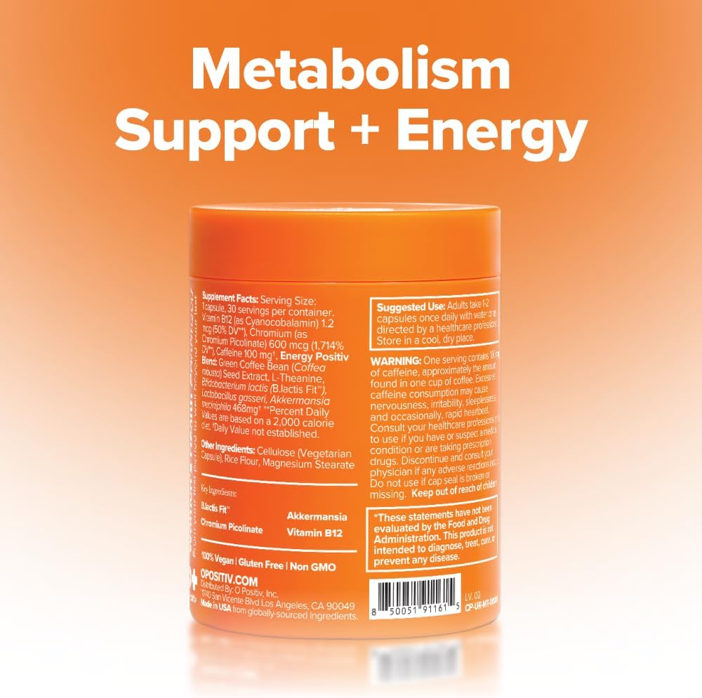 URO Metabolism + Probiotic for Energy & Gut with Chromium – 30-Day Supply