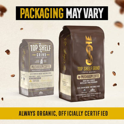 Mushroom Coffee – Ground Dark Roast Organic Lions Mane Coffee