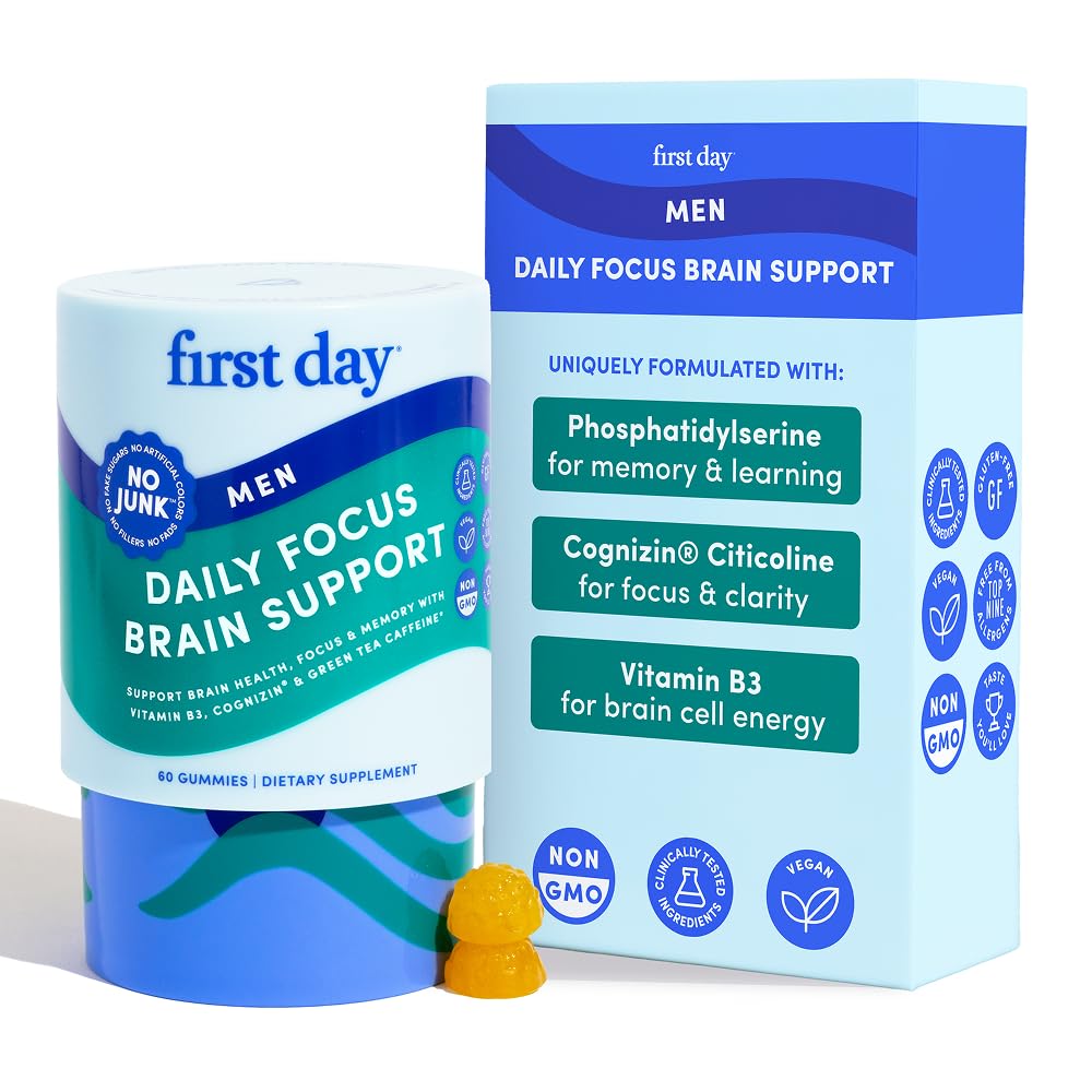 Teen Focus Gummies with Cognizin Citicoline, PS & Vitamin B3 for Ages 13-18