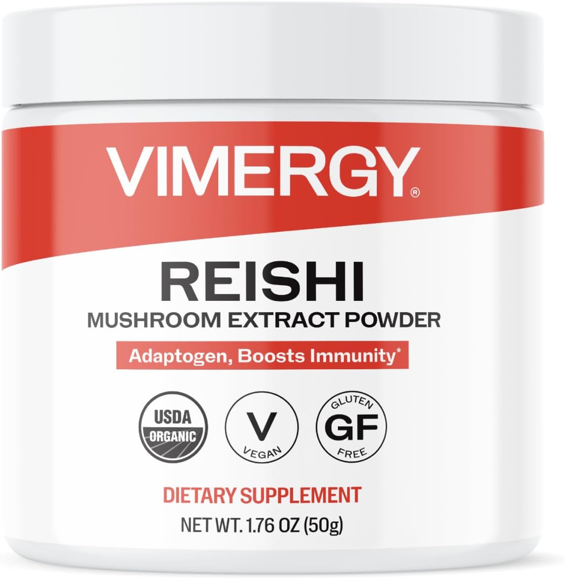 Vimergy Reishi Powder – Superfood Cellular Support* – Benefits Immune Health* – USDA Certified Organic, Vegan, Paleo-Friendly, Gluten-Free – 33 Servings