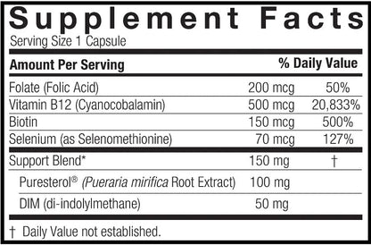 Nature's Answer Pueraria Mirifica 150mg Support Blend 60-Capsules | Multi-Symptom Menopause Support
