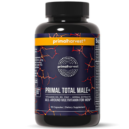 Primal Harvest Total Male+ - Daily Supplement, Dairy & Soy Free, for Men