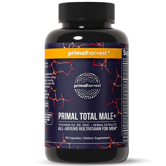 Primal Harvest Total Male+ - Daily Supplement, Dairy & Soy Free, for Men