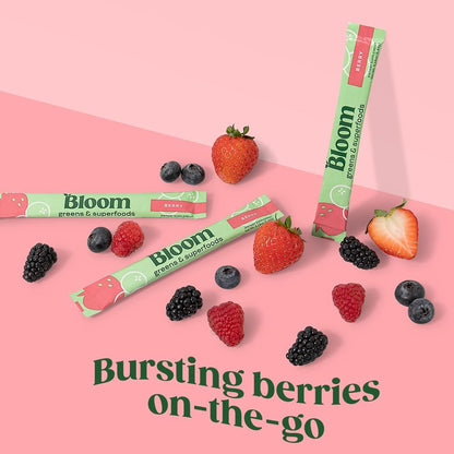 Bloom Creatine Gummies and Berry Greens Stick Packs Bundle
