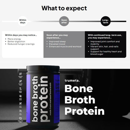 Beef Bone Broth Protein Powder - 20g Beef Protein Lush Chocolate Delight Flavor - Bone Broth Powder Supplement - Enhance Workout Recovery, Joint Flexibility & Digestive Health - 27.5 oz