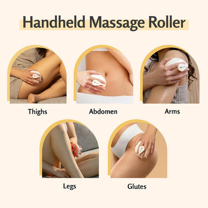 Lymphatic Drainage Roller for Body Sculpting & Cellulite, Orange by M3