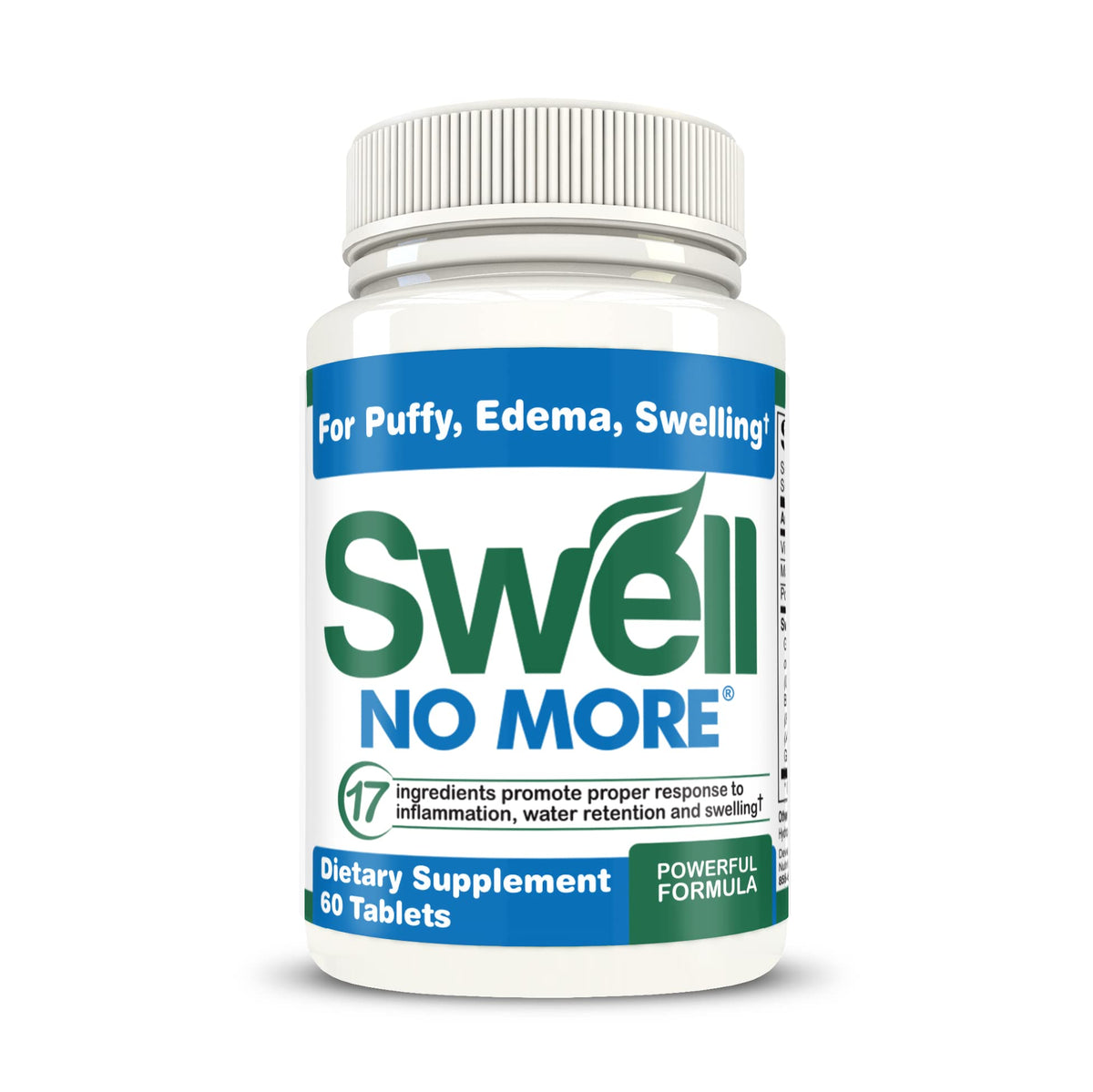SwellNoMore Pill Natural Diuretic Reduces Edema Swelling, Swollen Feet