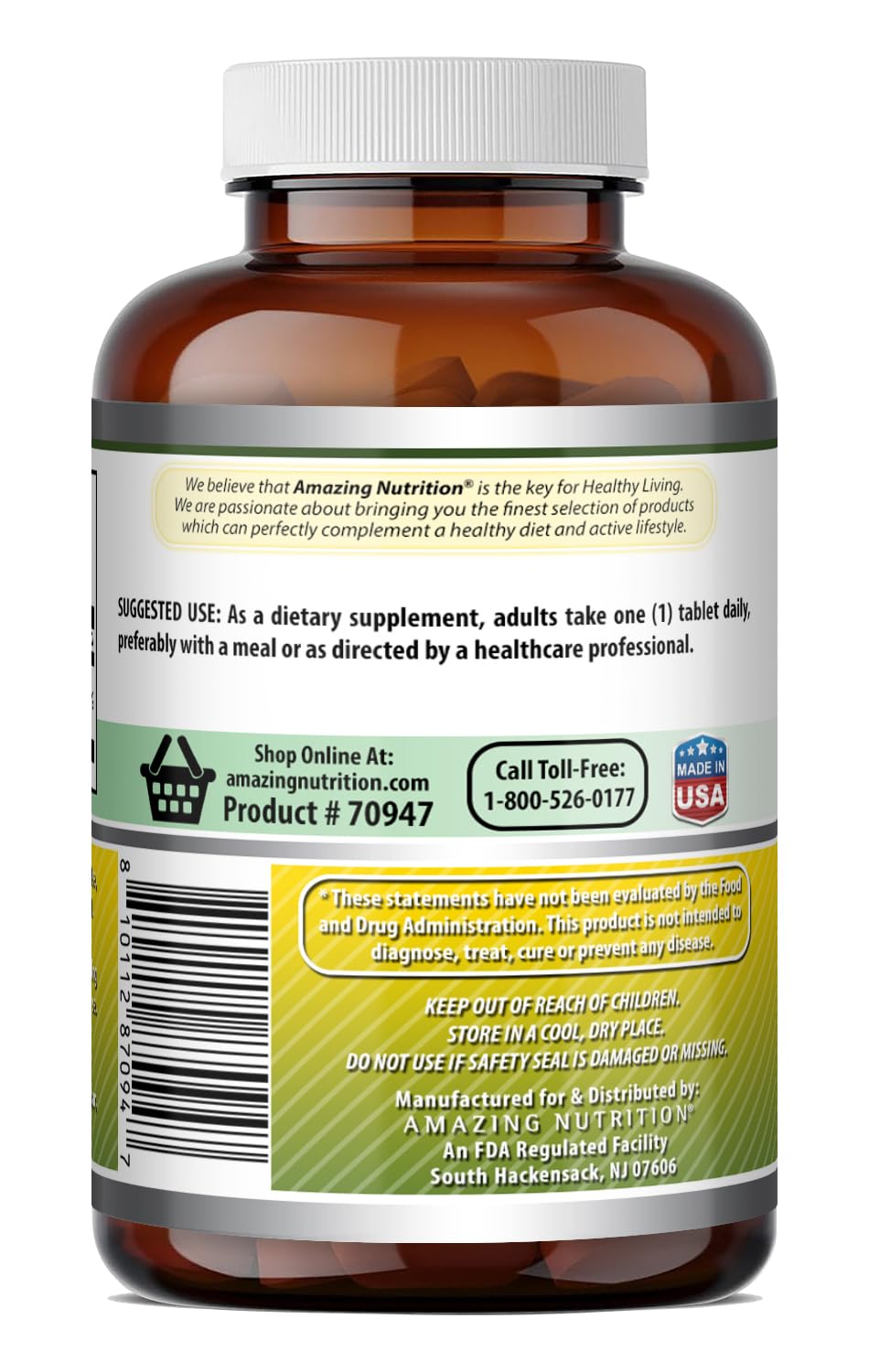 Amazing Formulas Chromium Picolinate 1000 Mcg | Tablets Supplement | Non-GMO | Gluten-Free | Made in USA (120 Count, 1 Pack)