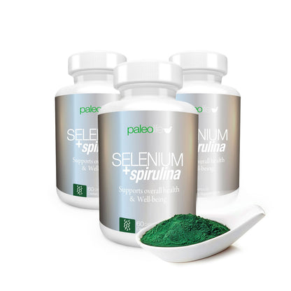 Boost Concentration, Memory and Energy with Premium Selenium + Spirulina - Premium Antioxidant Supplement for Brain Function - 60 Day Supply (60 Capsules) - (1-Pack)