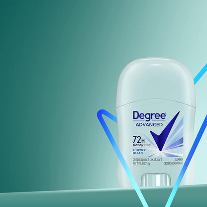 Degree Advanced Travel Deodorant Bulk Variety 24-Pack, 0.5 Oz Ea | 72H Body Heat Activated Mini Antiperspirant Deodorant Bundle | 12 Cool Rush for Men + 12 Shower Clean for Women