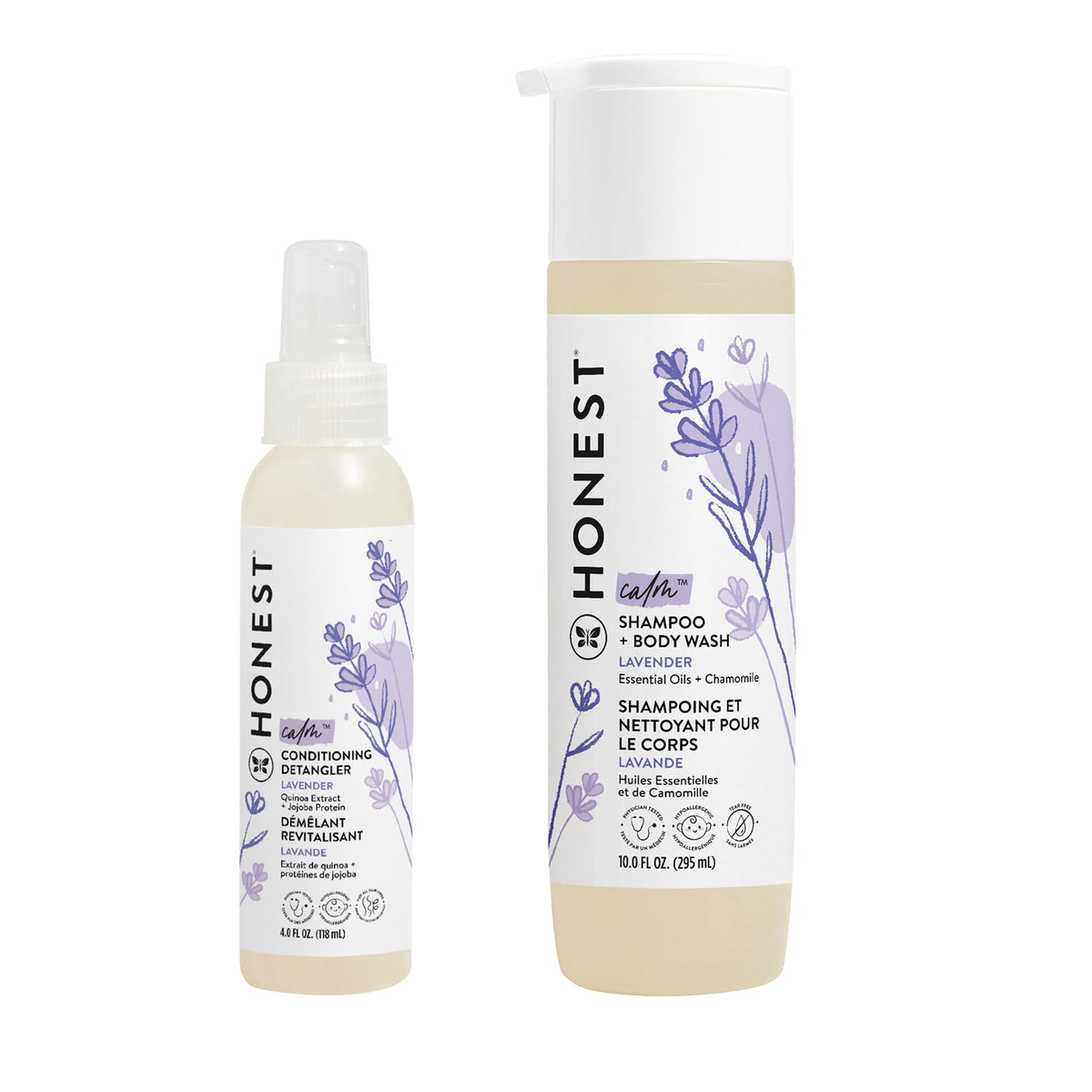 The Honest Company Lavender Calm 2-in-1 Cleansing Shampoo + Body Wash 